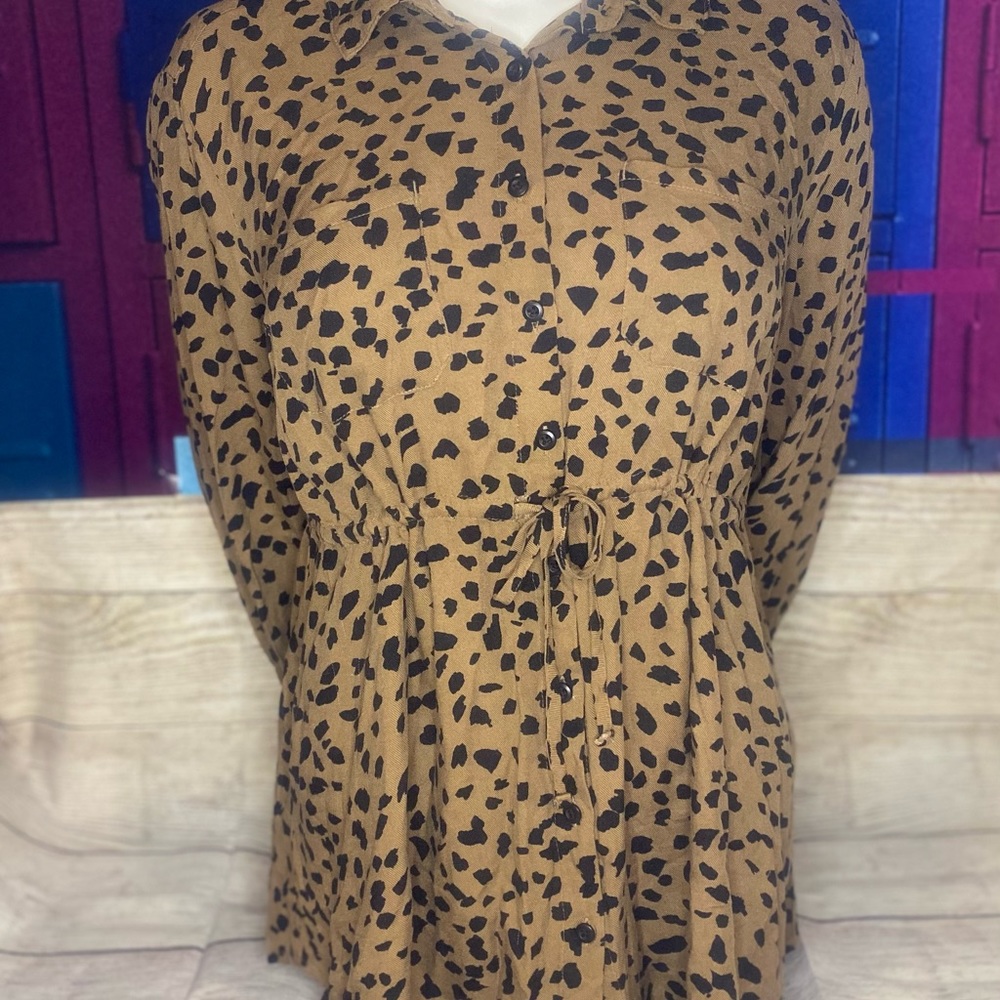 Women’s Long Sleeve Cheetah Print Top